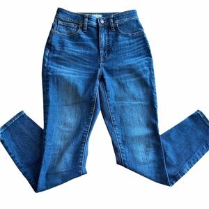 Madewell Curvy High Rise Skinny Blue Jeans Size 26 Classic 5 Pockets